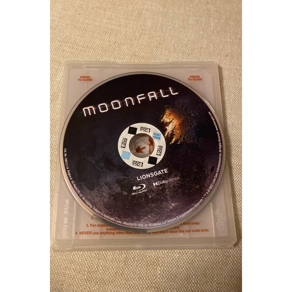 Moonfall Blu-ray Disc Lionsgate Sci-Fi Movie Roland Emmerich Dolby Atmos